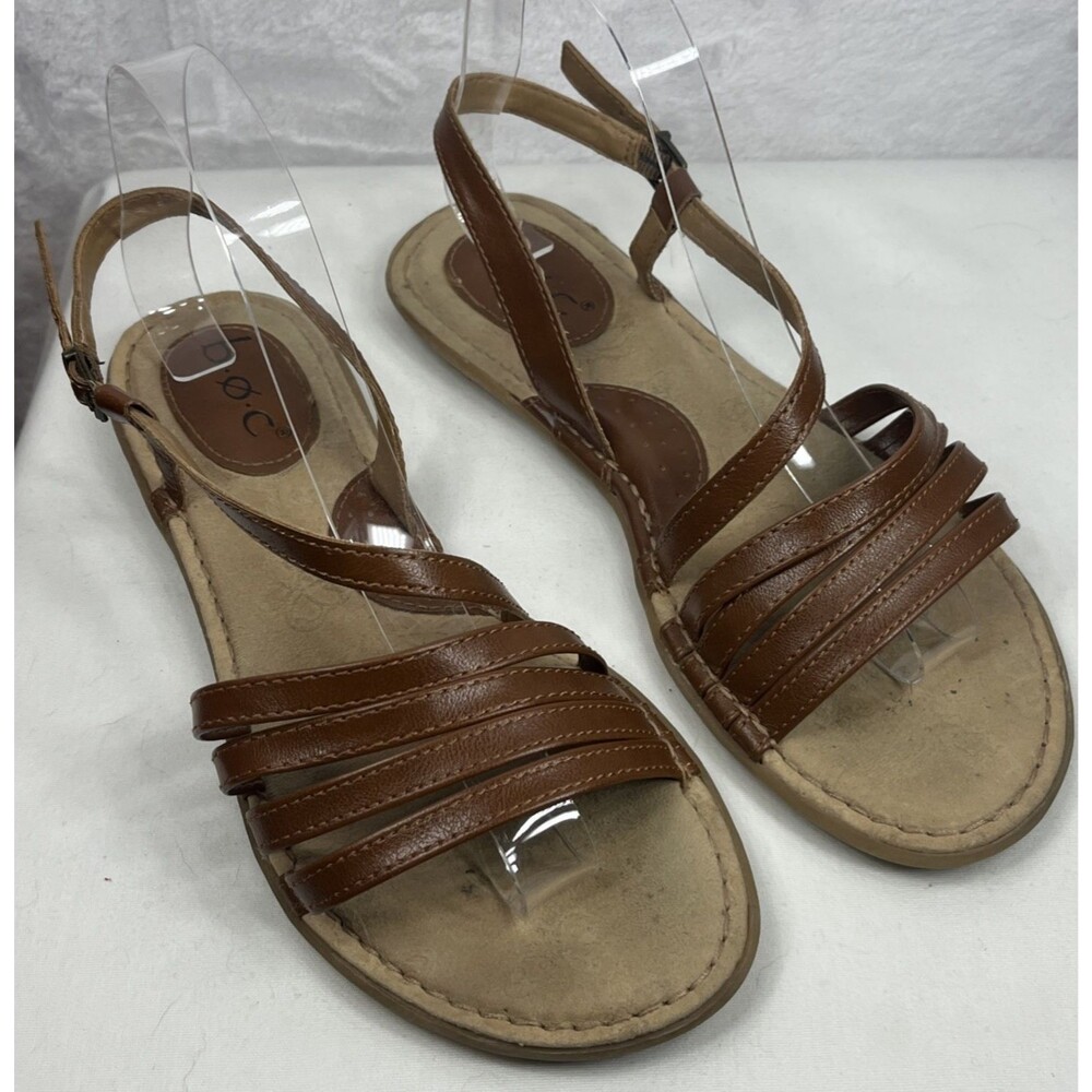 B.O.C. Born Concept Women's Sandals Slingback Brown Size 8